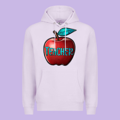 Apple Teacher Premium Hoodie Designed By Barkaloodesign