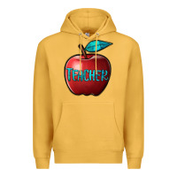 Mustard apple teacher Premium Hoodie - BarkalooDesign