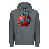 Rock apple teacher Premium Hoodie - BarkalooDesign