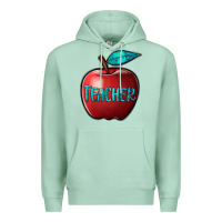 Seafoam apple teacher Premium Hoodie - BarkalooDesign