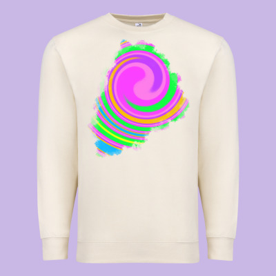 Tie Dye Patch Premium Sweatshirt Designed By Ranaportraitstore