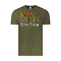 Vintage Olive Santa's Favorite Rad Tech Vintage Tee - CowhideDigitalArt