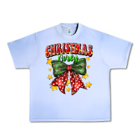 Festive Holiday Bow Design Urban Heavy Tee | Teevron