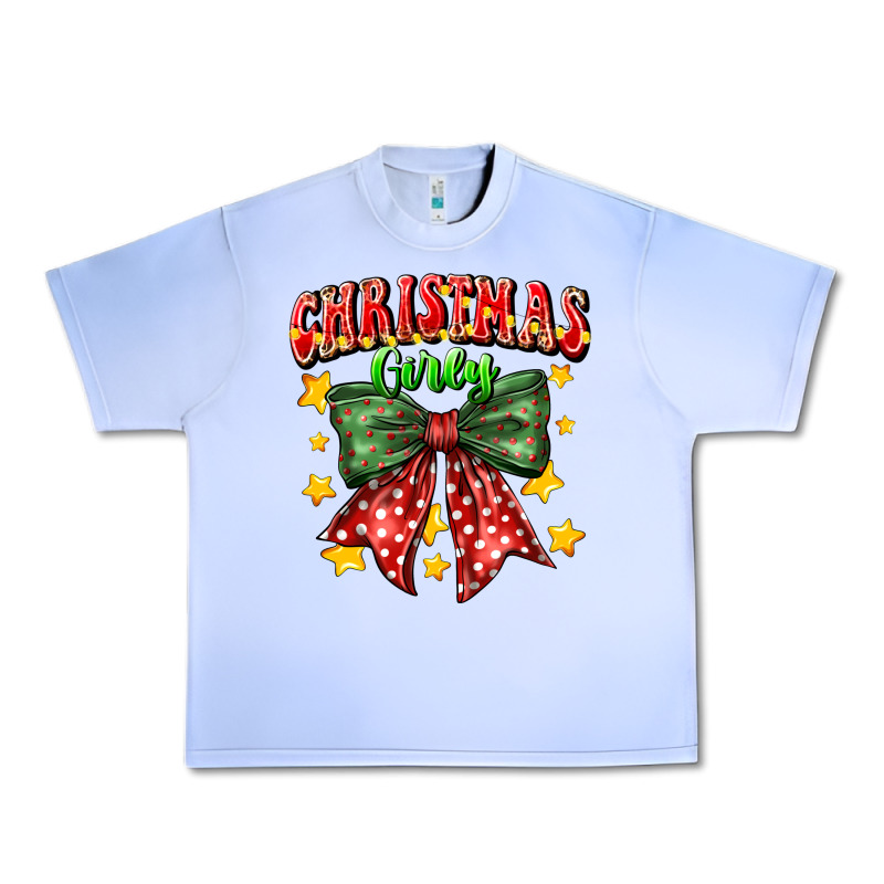 Festive Holiday Bow Design Urban Heavy Tee by CowhideDigitalArt | Teevron