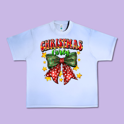 Festive Holiday Bow Design Urban Heavy Tee Designed By Cowhidedigitalart