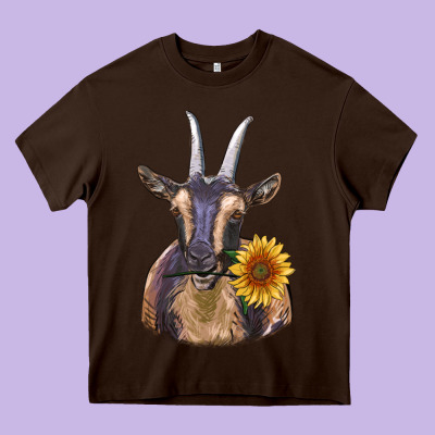 Dark Goat Heavy Core Tee Designed By Ranaportraitstore