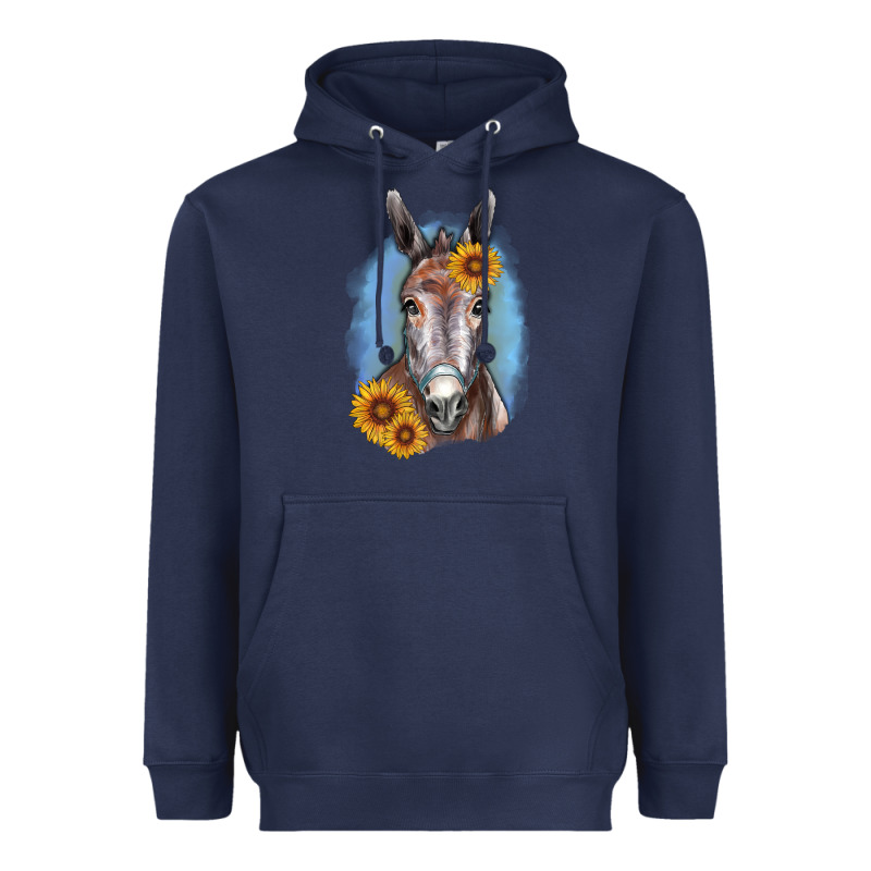 Sunflower Donkey Heavyweight Hoodie by RanaPortraitStore | Teevron