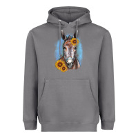 Storm Sunflower Donkey Heavyweight Hoodie - RanaPortraitStore