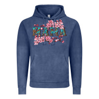 Vintage Denim mama with cherry blossoms Vintage Hoodie - Artiststas