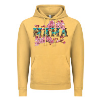 Vintage Mustard mama with cherry blossoms Vintage Hoodie - Artiststas