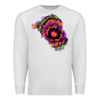 Oatmeal Heather tie dye patch Premium Sweatshirt - RanaPortraitStore