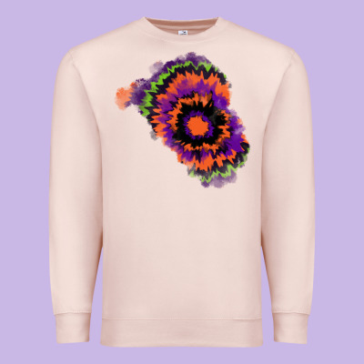 Tie Dye Patch Premium Sweatshirt Designed By Ranaportraitstore
