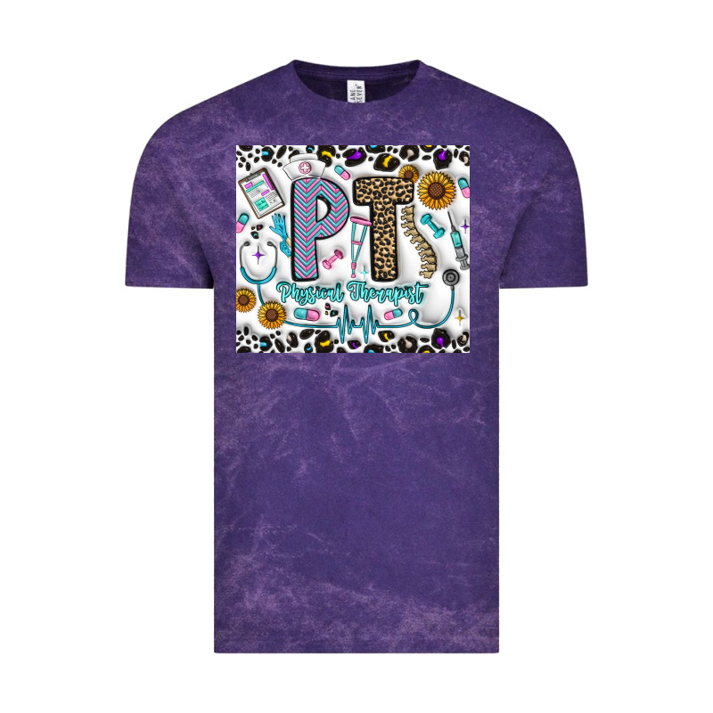 Pt Physical Therapist Vintage Tee by CowhideDigitalArt | Teevron