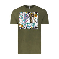 Vintage Olive pt physical therapist Vintage Tee - CowhideDigitalArt