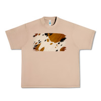 Burro Cowhide Black and Light Brown Brushstroke Urban Heavy Tee - Jasminsmagicworld