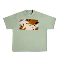 Oil Green Cowhide Black and Light Brown Brushstroke Urban Heavy Tee - Jasminsmagicworld