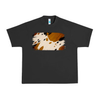 Pigment Black Cowhide Black and Light Brown Brushstroke Urban Heavy Tee - Jasminsmagicworld