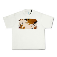 Pistachio Cowhide Black and Light Brown Brushstroke Urban Heavy Tee - Jasminsmagicworld