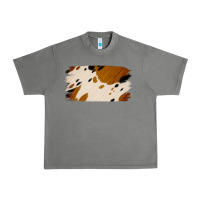 Tornado Cowhide Black and Light Brown Brushstroke Urban Heavy Tee - Jasminsmagicworld
