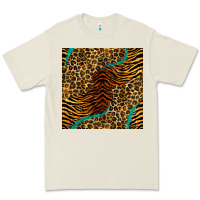 Bone safari animals turquoise glitter seamless pattern Premium Tee - BundleAndBundleShop