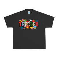 Pigment Black Christmas teacher Urban Heavy Tee - CowhideDigitalArt