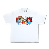 White Christmas teacher Urban Heavy Tee - CowhideDigitalArt