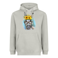 Moon Dust Sunflower Glasses Donkey Heavyweight Hoodie - RanaPortraitStore
