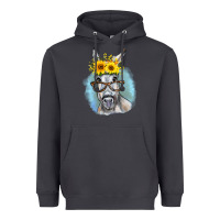 Smoke Sunflower Glasses Donkey Heavyweight Hoodie - RanaPortraitStore