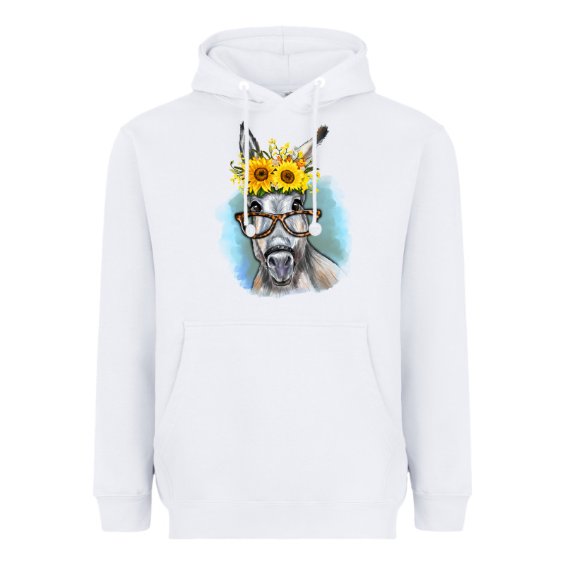 Sunflower Glasses Donkey Heavyweight Hoodie by RanaPortraitStore | Teevron