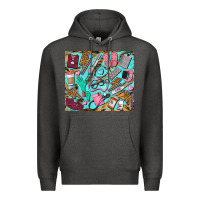 Charcoal Heather nurse tumbler Premium Hoodie - BarkalooDesign