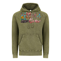 Vintage Olive mama bear with mama and baby Vintage Hoodie - Artiststas