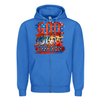 True Royal God Bless America Zipper Hoodie - Jasminsmagicworld