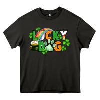 Asphalt lucky dog St. Patricks Day Heavy Core Tee - FaDigitalArtStudio