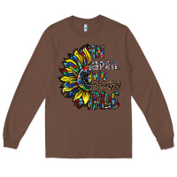 Chestnut autism sunflower Long Sleeve Tee - CowhideDigitalArt
