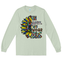 Matcha autism sunflower Long Sleeve Tee - CowhideDigitalArt