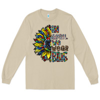 Mushroom autism sunflower Long Sleeve Tee - CowhideDigitalArt