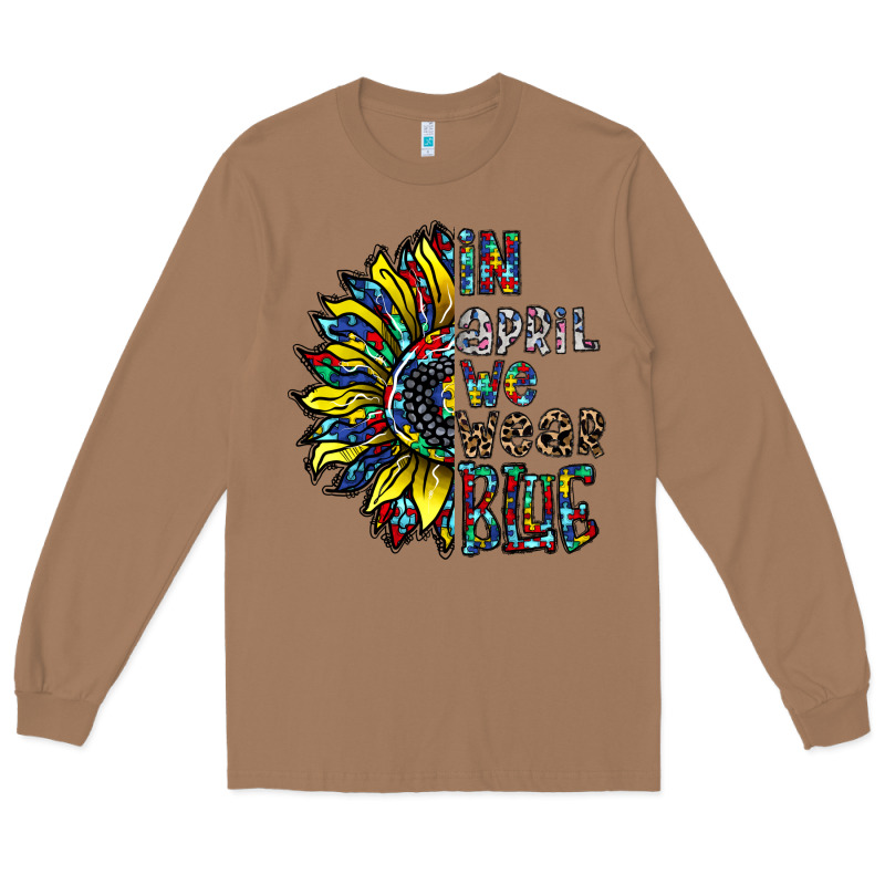 Autism Sunflower Long Sleeve Tee by CowhideDigitalArt | Teevron
