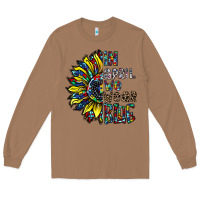 Toasted Coconut autism sunflower Long Sleeve Tee - CowhideDigitalArt