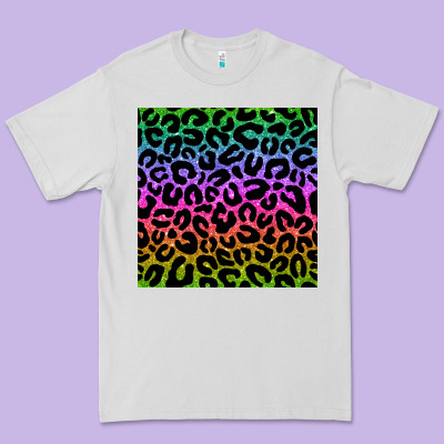 Leopard Glitter Seamless Pattern Premium Tee Designed By Bundleandbundleshop