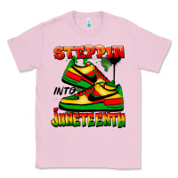 Bubblegum Pink Steppin' into Juneteenth Classic Tee - FaDigitalArtStudio