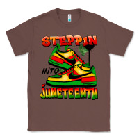 Chestnut Steppin' into Juneteenth Classic Tee - FaDigitalArtStudio