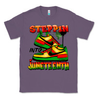 Lavender Steppin' into Juneteenth Classic Tee - FaDigitalArtStudio