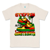 Natural Steppin' into Juneteenth Classic Tee - FaDigitalArtStudio