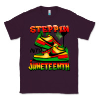 Plum Steppin' into Juneteenth Classic Tee - FaDigitalArtStudio