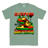 Sage Steppin' into Juneteenth Classic Tee - FaDigitalArtStudio