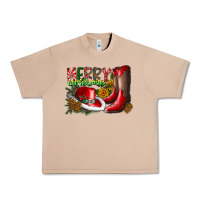 Burro cowboy merry christmas Urban Heavy Tee - CowhideDigitalArt