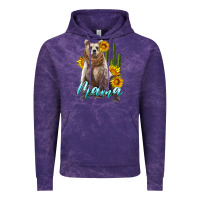 Cloud Purple mama bear with sunflowers and cactus Vintage Hoodie - Artiststas