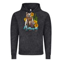 Vintage Black mama bear with sunflowers and cactus Vintage Hoodie - Artiststas