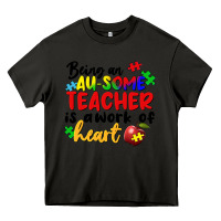 Asphalt being an au some teacher is a work of the heart Heavy Core Tee - FaDigitalArtStudio