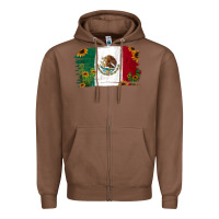 Chestnut Mexican Flag Cactus Sunflower Zipper Hoodie - Jasminsmagicworld